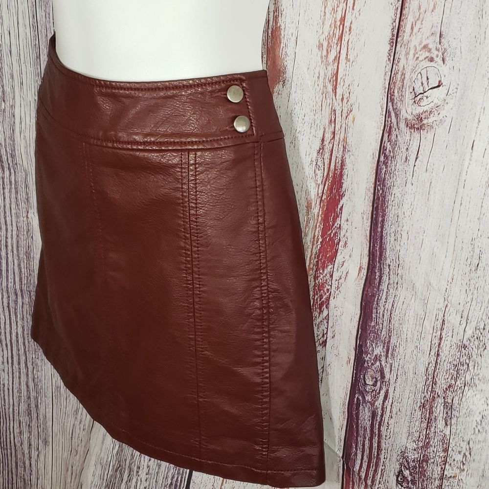 Free People Faux Leather Skirt - Picture 3 of 7